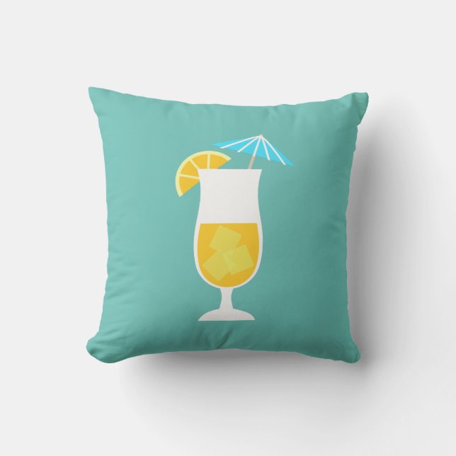 Coussin Cocktails orange et citron vert (Recto)