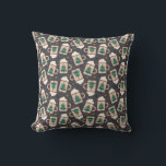 Coussin Cocoa Cute Scandinavian Vintage Christmas<br><div class="desc">Joli Oreiller de Noël Vintage Scandinave Chaud Coca</div>