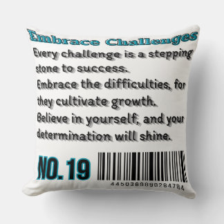 Coussin Code barre de croissance : NO.19