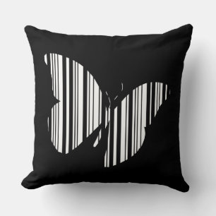 Coussin CODE BARRE PAPILLON Motif Papillons Design