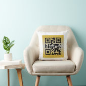 Coussin Code QR® Citation : JOYEUX ANNIVERSAIRE (Chaise)