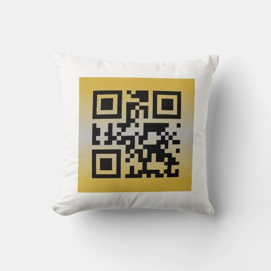 Coussin Code QR® Citation : JOYEUX ANNIVERSAIRE (Recto)
