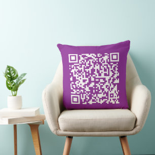 Coussin Code QR instantané avec l'URL de votre site web