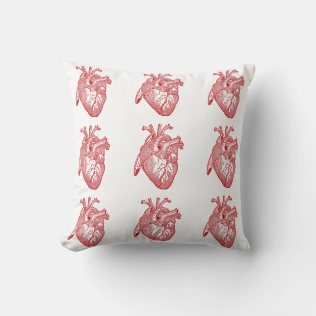 Coussin Coeur Anatomique Rouge (Recto)