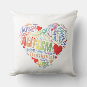 Coussin Coeur - autisme