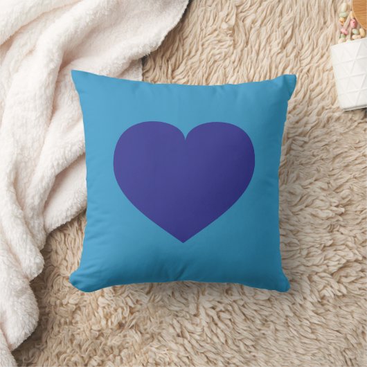 Coussin Coeur bleu (Couverture)