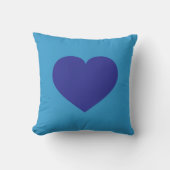 Coussin Coeur bleu (Recto)