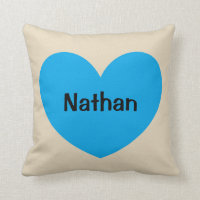 Coeur bleu personnalisé nouveau par bébé avec le