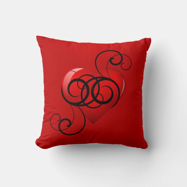 Coussin Coeur brillant épanoui (Recto)