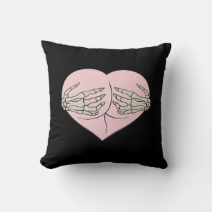 Coussin Coeur Butt Hug Skeleton Mains Classique