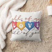 Coussin Cœur Coloré Citation d'Amour (Couverture)