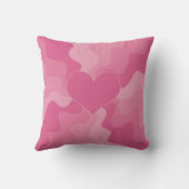 Coussin Coeur d'amour - rose (Verso)