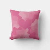 Coussin Coeur d'amour - rose (Recto)