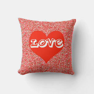 Coussin Coeur d'Amour Rouge
