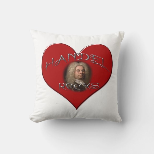 Coussin cœur de Handel Rocks (Recto)