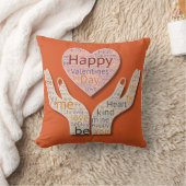 Coussin Cœur de la Saint-Valentin Word Art (Couverture)