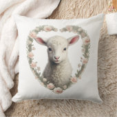 Coussin Coeur de l'agneau de bébé (Couverture)
