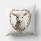 Coussin Coeur de l'agneau de bébé (Verso)
