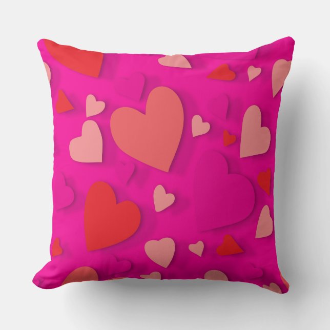 Coussin Coeur de papier décoratif 2 (Recto)