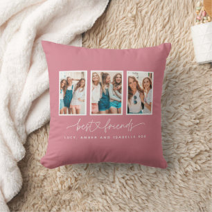Coussin Coeur de script mignon moderne multi photo meilleu