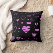 Coussin Coeur d'orchidée moderne mignon (Couverture)