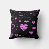 Coussin Coeur d'orchidée moderne mignon (Verso)