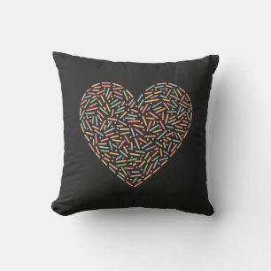 Coussin Coeur doux Saupoudrer bébé