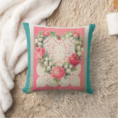 Coussin Coeur et muguet de dentelle (Couverture)