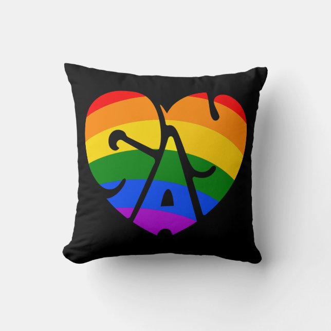 Coussin Coeur gay (Recto)
