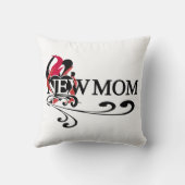 Coussin Coeur gothique Nouveau T-shirts et cadeaux Maman (Verso)