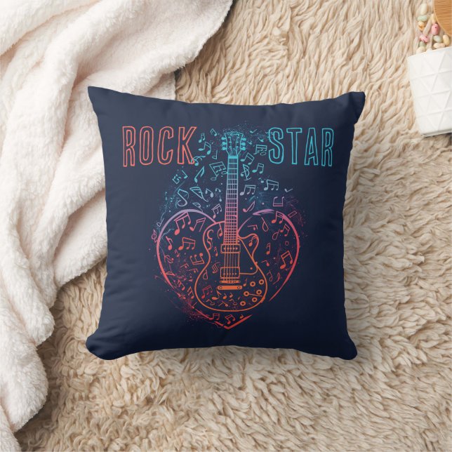 Coussin Coeur guitare (Couverture)