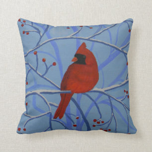 Coussin Coeur joyeux Cardinal