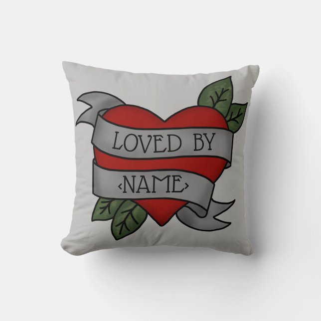 Coussin Coeur Love Sash Cushion (Recto)