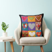 Coussin Coeur motif à la mode Saint Valentin (Chaise)