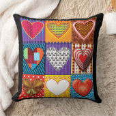 Coussin Coeur motif à la mode Saint Valentin (Couverture)