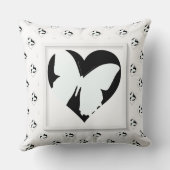 Coussin Coeur papillon (Verso)