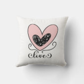 Coussin cœur romantique – Cadeau de Saint-Valentin (Verso)