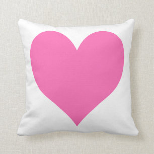Coussin Coeur rose chaud mignon