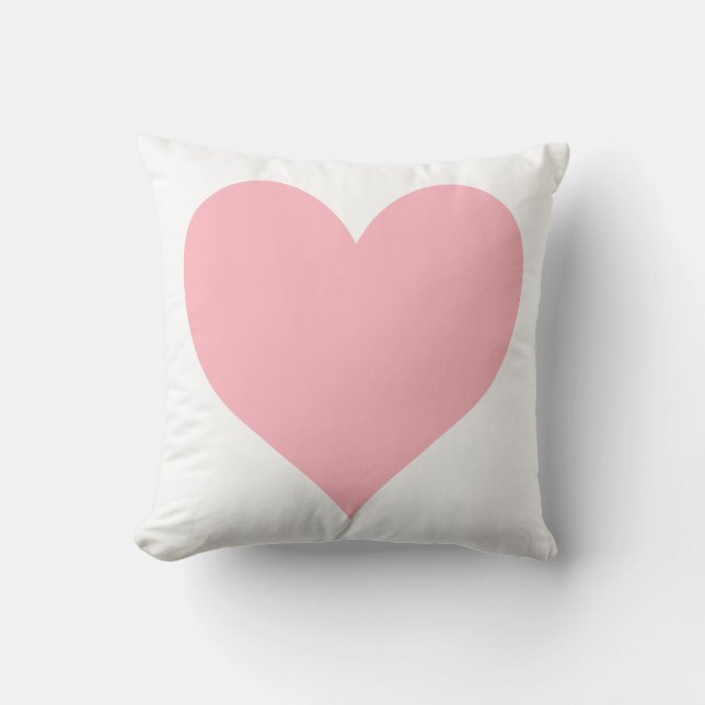 Coussin Coeur rose clair (Recto)