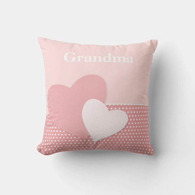 Coussin Coeur rose d'amour (Recto)