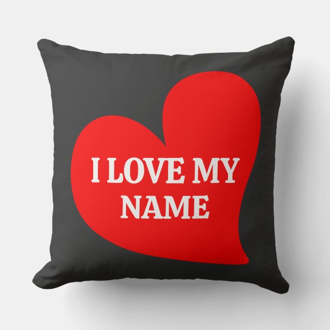 COUSSIN COEUR ROUGE TRENDY J'AIME MA VALENTINE ROMANTIQUE (Recto)