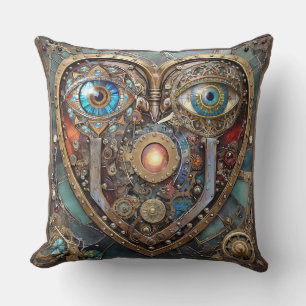 Coussin Coeur Steampunk Fantaisiste Je Te Vois Je T'Aime