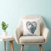 Coussin Coeur Unicorne personnalisé (Chaise)