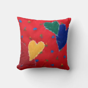 Coussin Coeurs applicables