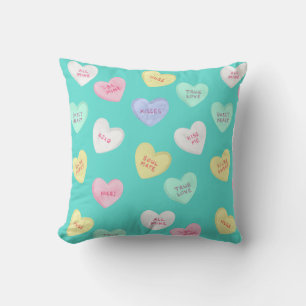 Coussin Coeurs bonbons de Saint-Valentin classiques sur Tu