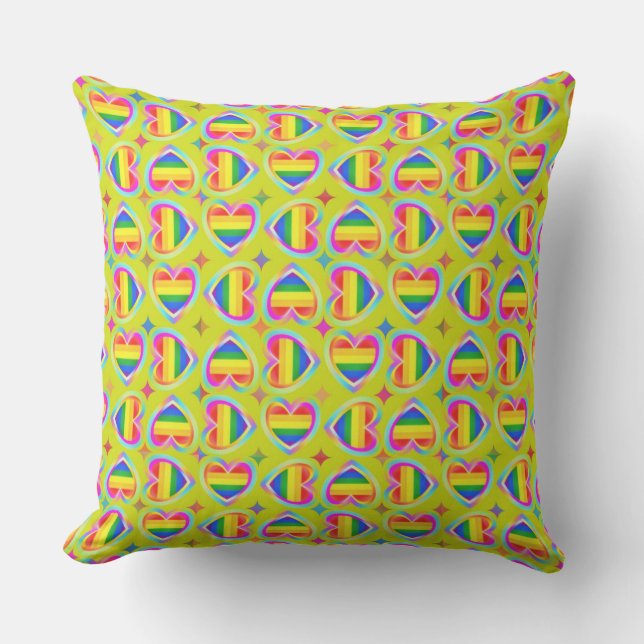 Coussin Coeurs carrés (Recto)