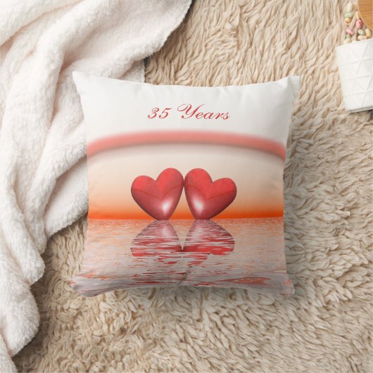 Coussin Coeurs coralliens du 35e anniversaire (Couverture)