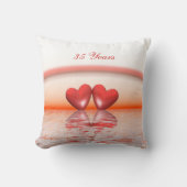 Coussin Coeurs coralliens du 35e anniversaire (Recto)