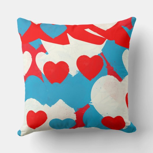 Coussin Coeurs d'amour (Verso)