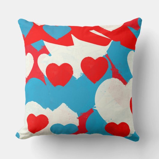 Coussin Coeurs d'amour (Recto)